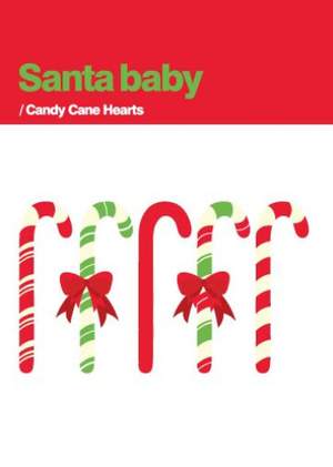 Merry Little Candy Cane Hearts Card