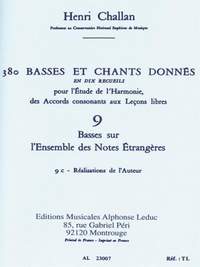 Henri Challan: 380 Basses et Chants Donnés Vol. 9C