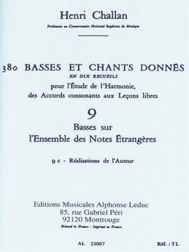 Henri Challan: 380 Basses et Chants Donnés Vol. 9C