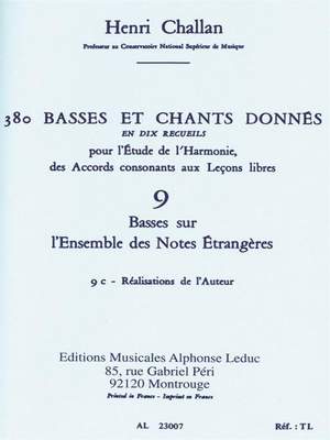 Henri Challan: 380 Basses et Chants Donnés Vol. 9C