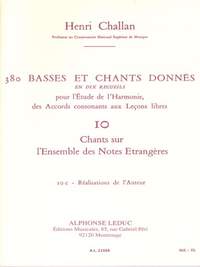 Henri Challan: 380 Basses et Chants Donnés Vol. 10C