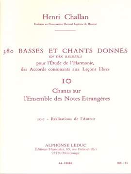 Henri Challan: 380 Basses et Chants Donnés Vol. 10C