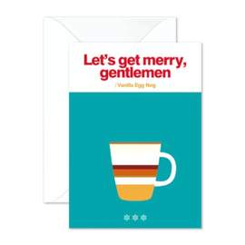 Merry Little Vanilla Egg Nog Christmas Card
