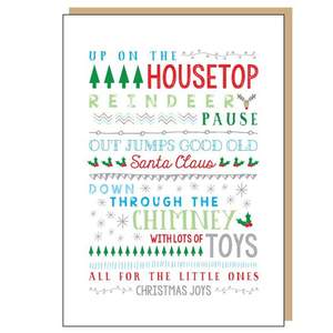 On The Housetop Christmas Card