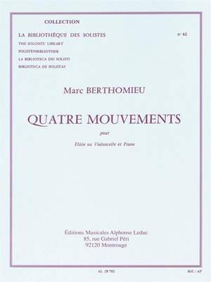 Marc Berthomieu: Marc Berthomieu: Four Mouvements