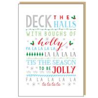 Deck The Halls Christmas Card