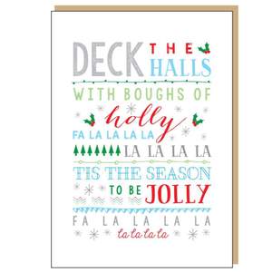 Deck The Halls Christmas Card