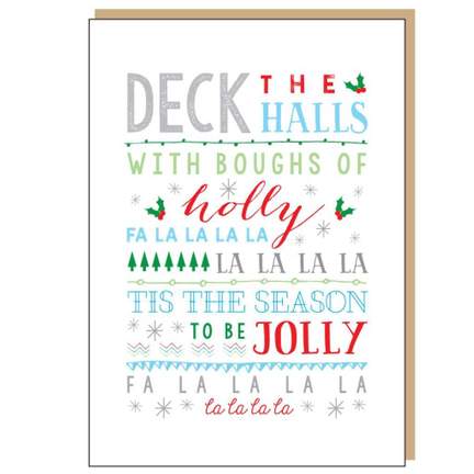Deck The Halls Christmas Card