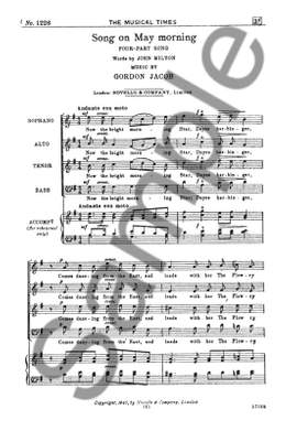 Gordon Jacob: Song On May Morning