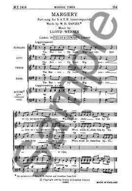 William Lloyd Webber: Margery