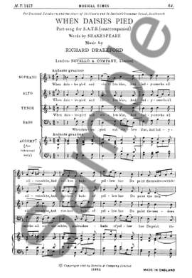 Richard Drakeford: When Daisies Pied