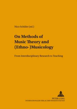 On Methods of Music Theory and (Ethno-) Musicology: from Interdisciplinary Research to Teaching