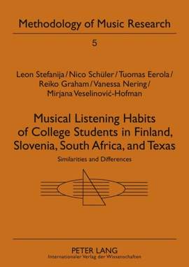 Musical Listening Habits of College Students in Finland, Slovenia, South Africa, and Texas: Similarities and Differences