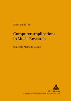 Computer-Applications in Music Research: Concepts, Methods, Results