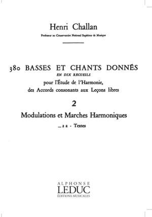 Henri Challan: 380 Basses et Chants Donnés Vol. 2A