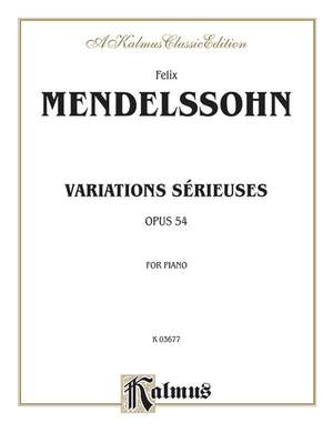 Felix Mendelssohn: Variations sérieuses, Op. 54