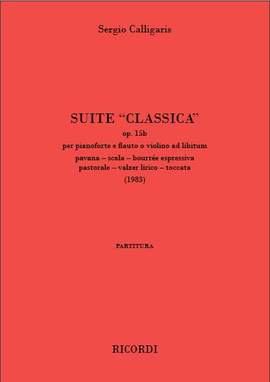 Sergio Calligaris: Suite "Classica" op. 15b