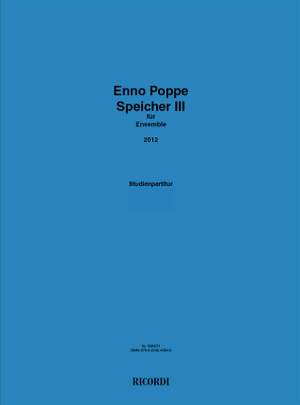Enno Poppe: Speicher III