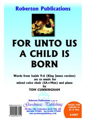 Tom Cunningham: For Unto Us A Child Is Born