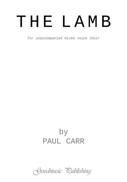 Paul Carr: Lamb (Second setting 2015)
