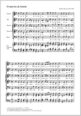 Tallis, Thomas: O nata lux de lumine