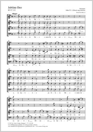 Anonymus: Jubilate Deo