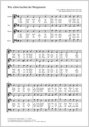 Praetorius, Michael / Nicolai, Philipp: How brightly beams the morning star