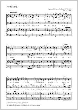von Neukomm, Sigismund Ritter: Ave Maria