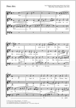 Ingegneri, MarcAntonio: Haec dies