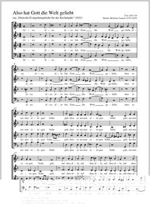 Franck, Melchior: So greatly God esteemed the world