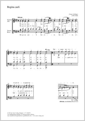 Aichinger, Gregor: Regina caeli
