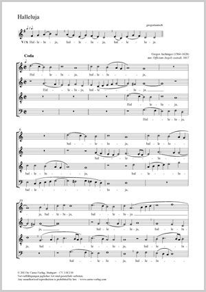 Aichinger, Gregor: Halleluja