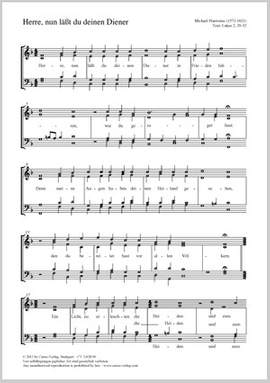 Praetorius, Michael: Herre, nun läßt du deinen Diener