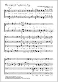 Gläser, Carl: Man singet mit Freuden vom Sieg