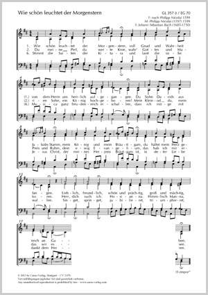 Bach, JS: Wie schön leuchtet der Morgenstern