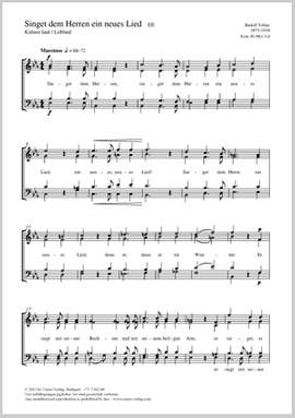 Tobias, Rudolf: Singet dem Herrn ein neues Lied