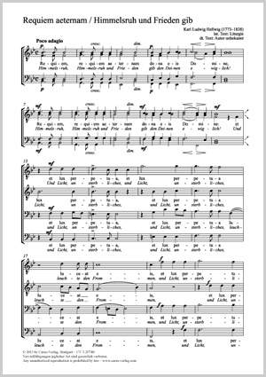 Hellwig Karl Ludwig Requiem Aeternam Presto Sheet Music