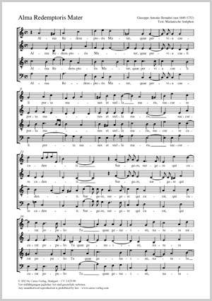 Bernabei, Giuseppe Antonio: Alma Redemptoris mater