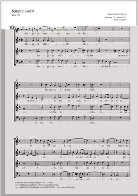Haydn, Johann Michael: Surgite sancti