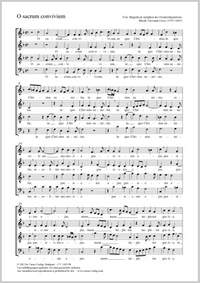 Croce, Giovanni: O sacrum convivium