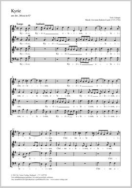 Casali, Giovanni Battista: Kyrie