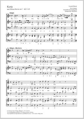 Mozart, Leopold: Kyrie in C
