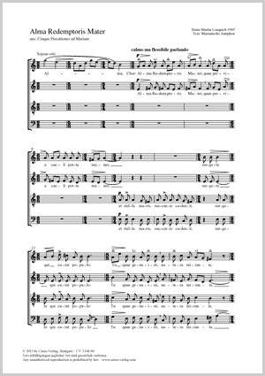 Lonquich, Heinz Martin: Alma redemptoris mater