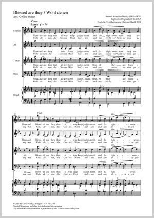 Wesley, Samuel: Blessed are they