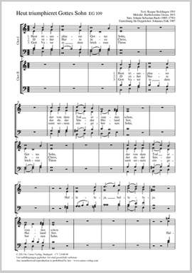 Bach, JS: Heut triumphieret Gottes Sohn