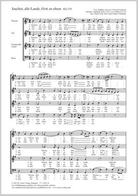 Selle, Rainer / Franc, Guillaume / Bourgeois, Loys: Jauchzt, alle Lande, Gott zu ehren