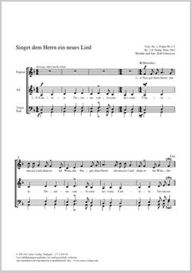Schweizer, Rolf / Schweizer, Rolf: Singet dem Herrn ein neues Lied