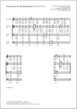 Kinzler, Burkhard / Luther, Martin: Nun komm, der Heiden Heiland