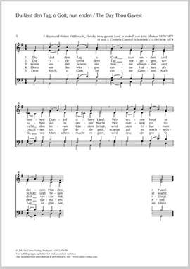 Scholefield, Clement Cotterill / Scholefield, Clement Cotterill: Du lässt den Tag, o Gott, nun enden