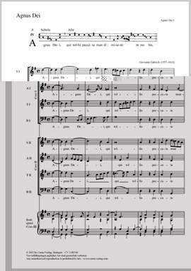 Gabrieli, Giovanni: Agnus Dei